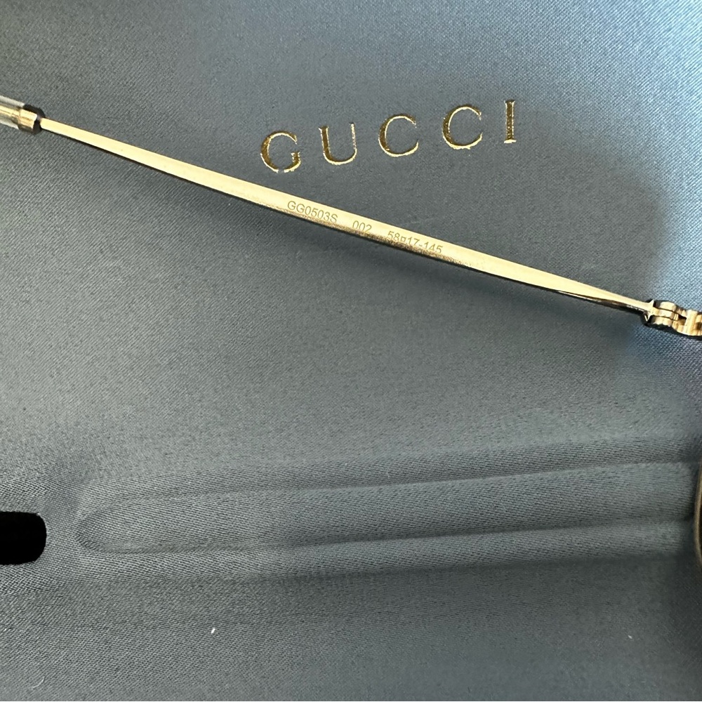 GUCCI 58mm Aviator Sunglasses - Picture 7 of 8